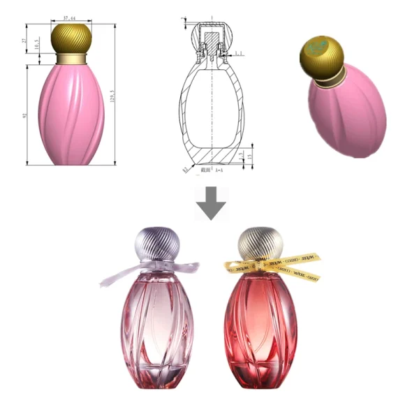 Price Bulk Fancy Glass Perfume Bottle